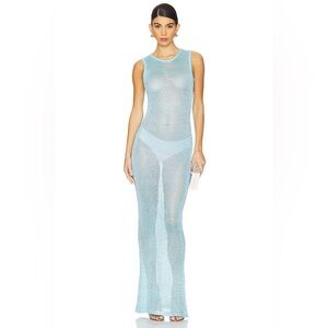 Superdown Alix Maxi Dress in blue